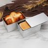 Toast Mold Loaf Pan with Lid Non-stick Coating Aluminum Alloy Bread Container for Healthy Baking Sandwich Toast Oven Bakeware