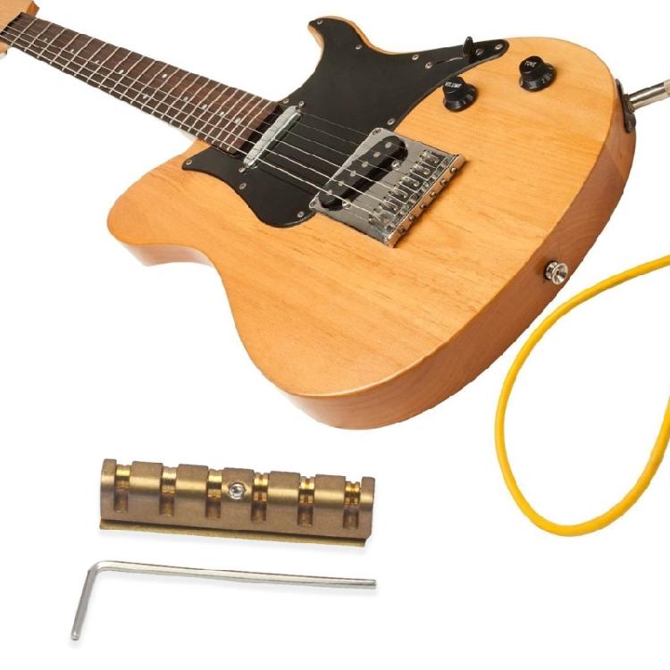 6 String Guitar Nut Height Adjustable Brass Roller Nut 6 String Electric Guitar Nut Guitar Replacement Accessories