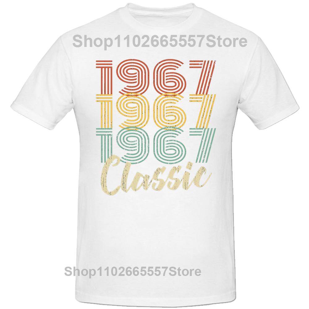 Classic 1967 Original Vintage 57th Birthday Gifts 57 Year Old T Shirts Summer Christmas Party Cotton Retro Gift Idea T-shirt