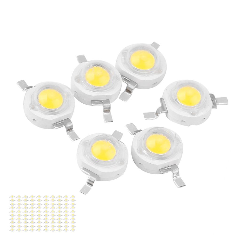 100PCS Aluminum High Power LED Beads 110LM/W DIY Lighting Fixtures  Floodlight Replacement