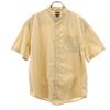 Short Sleeve Band Collar Shirt XS Beige Men's Used