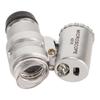 45X Mini Pocket Microscope Adjustable Portable Magnifying Glass with 2 LED Lights for Jewelry