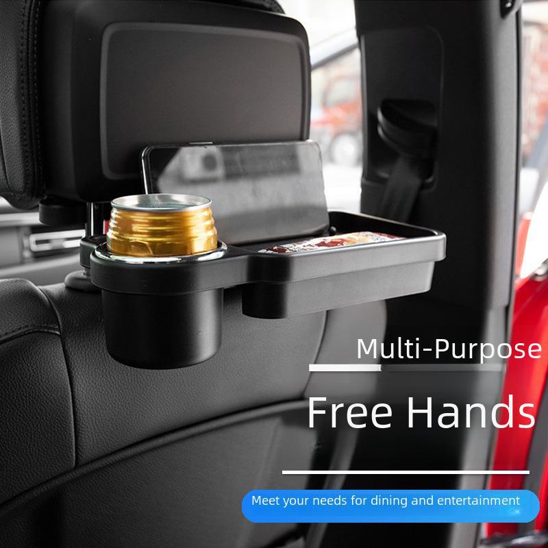 Складной поднос для обеда на сиденье автомобиля с держателем для напитков и телефона