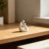Dog And Owner Statue Ornament, Compact 3D Printed Sculpture, Nordic Minimalist Desktop Decoration for Pet Lover Home Crafts