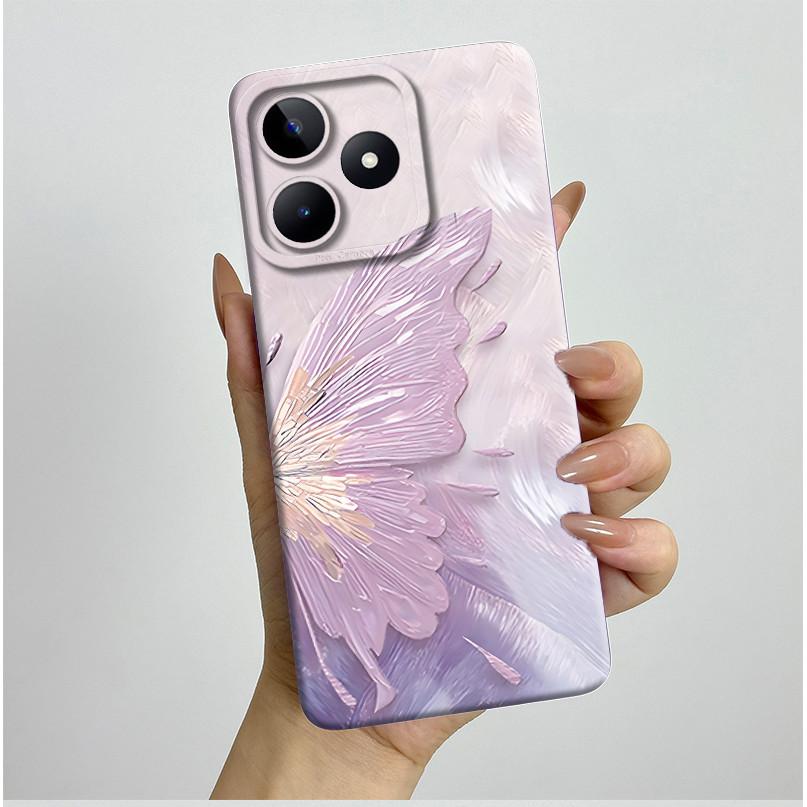 Чехол для Realme C51 C53 RMX3830 RMX3760 Красивый Цветок Полностью Задняя Крышка для RealmeC51 C53 C61 C63 C 51 S Мягкий Силикон Funda