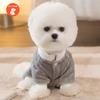 Warm Pet Clothes Cute Print Coat Small Medium Dog Cat Shirt Jacket Teddy French Bulldog Chihuahua Winter Outfit