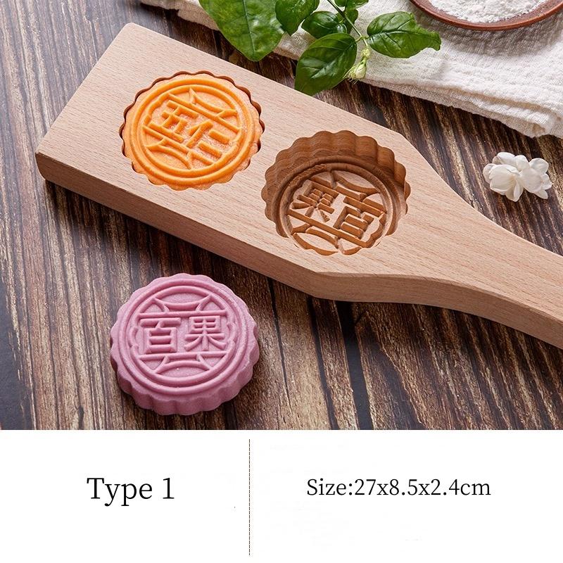Деревянные формы для лунных кексов Mooncake Maker Wood Press Cake Wood Mold Wax Melt Molds Wooden Press Tool Chinese Style