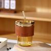 Bamboo Joint Glass Cup Heat-resistant Coffee Straw Cup Souvenir Gift Water Cup
