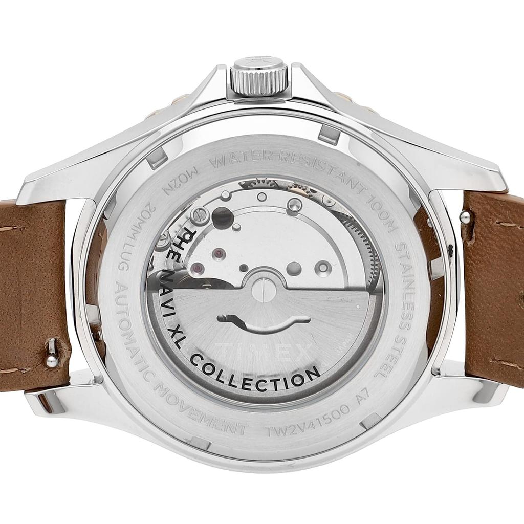 [TIMEX] Часы Timex NAVY XL Tan Dial Нержавеющая сталь Минеральное стекло Автоматический завод 41MM America Watch TW2V41500 Мужские коричневые