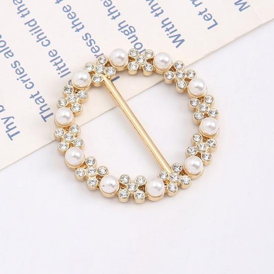 4 шт., угловые завязанные пуговицы в форме круга, искусственный жемчуг, стразы, украшение для шарфа, кольцо