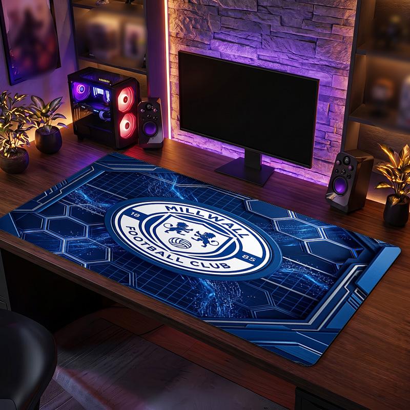 Игровой коврик для мыши Millwall Football Print, большой, противоскользящий, расширенный, для игрового стола, офиса, дома