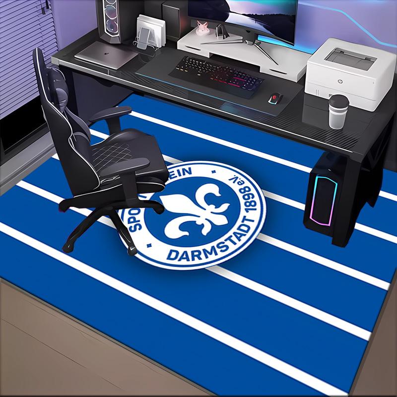 Sport Club Darm-stadt Rug for Living Room, Game Rooms, Office, Bedroom, Office Floor Mat Playful Design, fan gifts Christmas decor