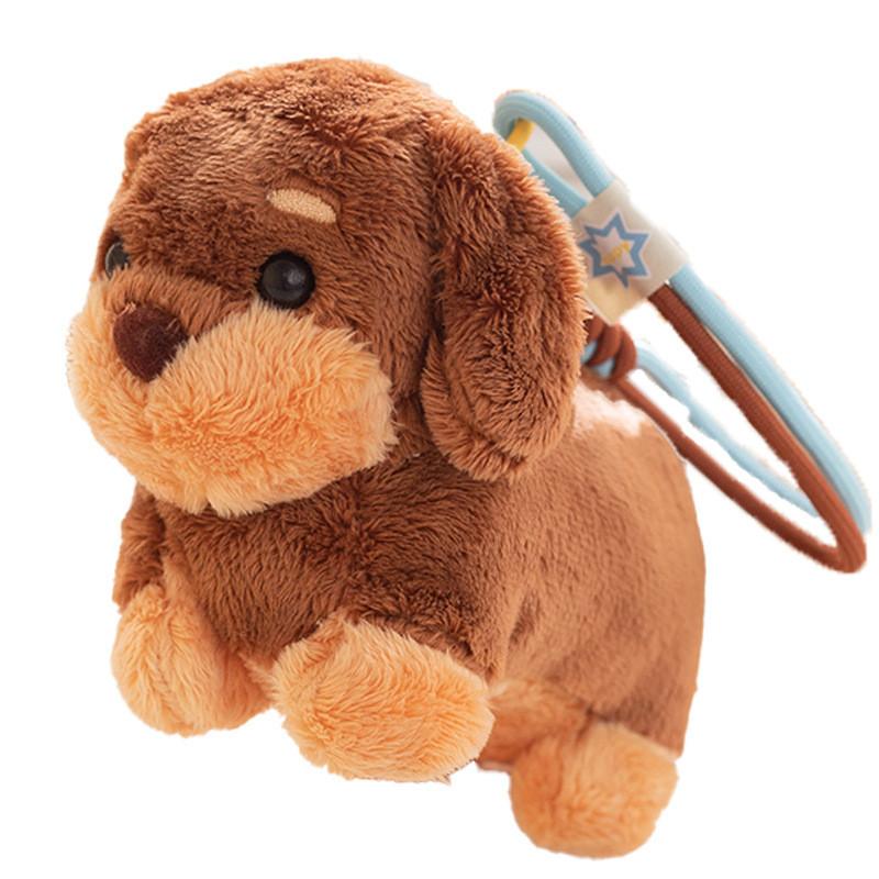 Очаровательный плюшевый брелок в виде собаки таксы, кошелек для монет, коллекционный аксессуар, подарок