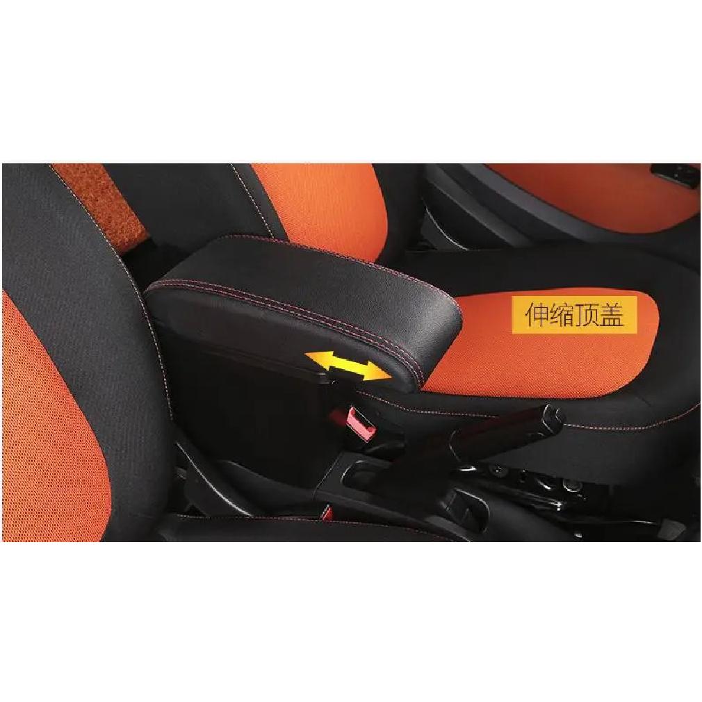 For Smart Fortwo Armrest box for Mercedes New Smart 453 Fortwo Forfour Car Armrest Storage box 2015-2018 Retrofit Car Accessorie