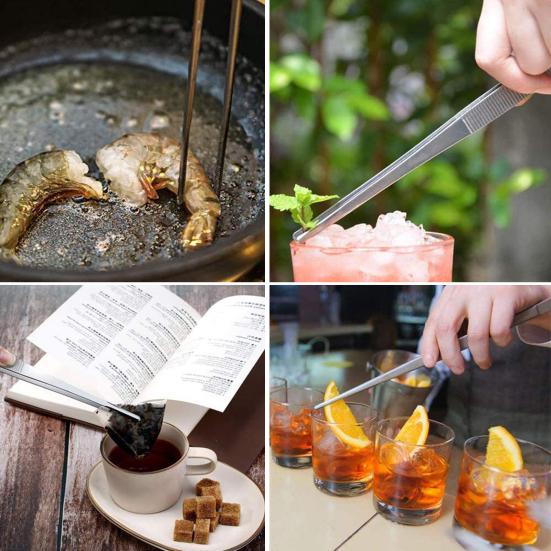 Пинцет из нержавеющей стали, щипцы с прецизионными зубцами, пинцет для еды, приготовление пищи, выпечка, ремонт, морепродукты, пинцет для барбекю, кухонный гаджет