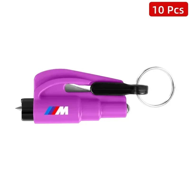 10pcs 2-in-1 Car Safety Hammer Auto Emergency Glass Window Breaker Car Tool BMW 320i 325i 320Li 325Li 330Li X7 X3 X4 X5 X6 E39