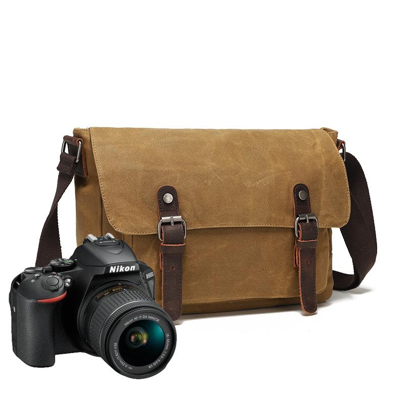 Портативная сумка для фотокамеры мужская одноплечевая сумка Oblique Straddle для путешествий Oblique Back Electric Head Canvas