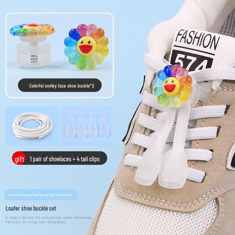 Детская пряжка для обуви без завязок с рисунком из мультфильма - декоративная застежка-пружинка