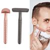 Двусторонний инструмент для бритья Ручной Сплав Нескользящая Длинная Ручка Безопасный Инструмент для Бритья со Сменными Лезвиями для