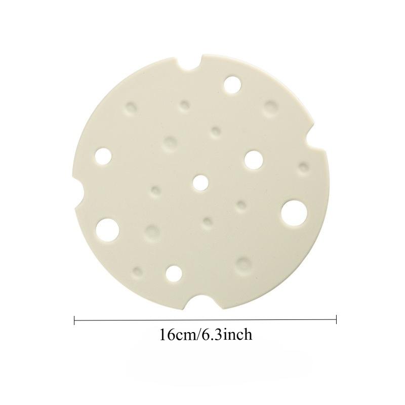 Cheese-shaped silicone mat, pot mat, casserole mat, coaster, plate mat