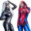 Сексуальный боди Женщины-паука Косплей Комбинезон для фанатов Marvel Человека-паука в качестве подарка на вечеринку