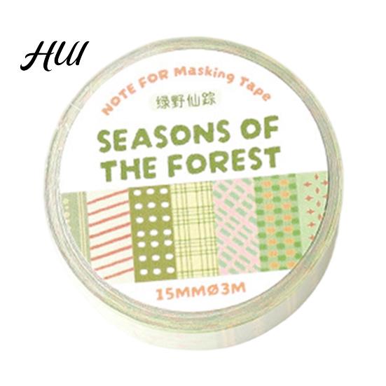 Scissor-free Tear Tape Washi Roll, Decorative Patterns Arts Masking for DIY Crafting Paper Roll Crafts, Journal Supplies, Planners, Scrapbook,