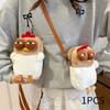 Chicken Shoulder Bag Crossbody with Zipper Closure Adorable Novelty Pouch for Vacation Indoor