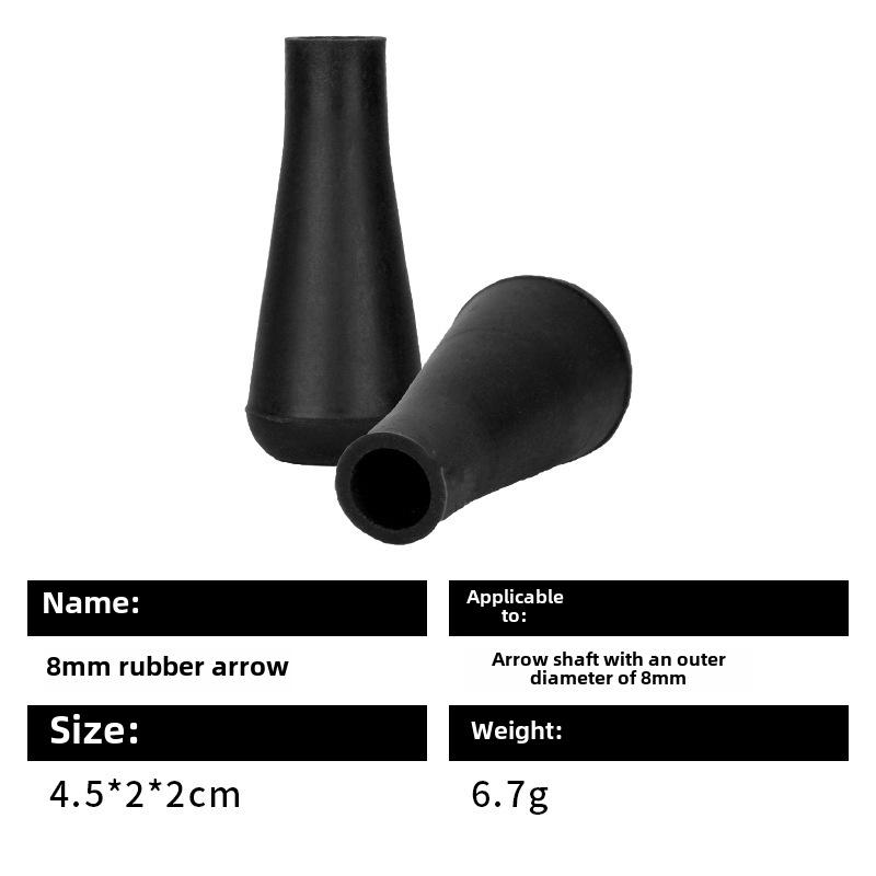 6/7/8 мм Резиновые Круглые Наконечники для Стрел для Лука, Колчан для Метательных Стрел и Мишенная Головка.
