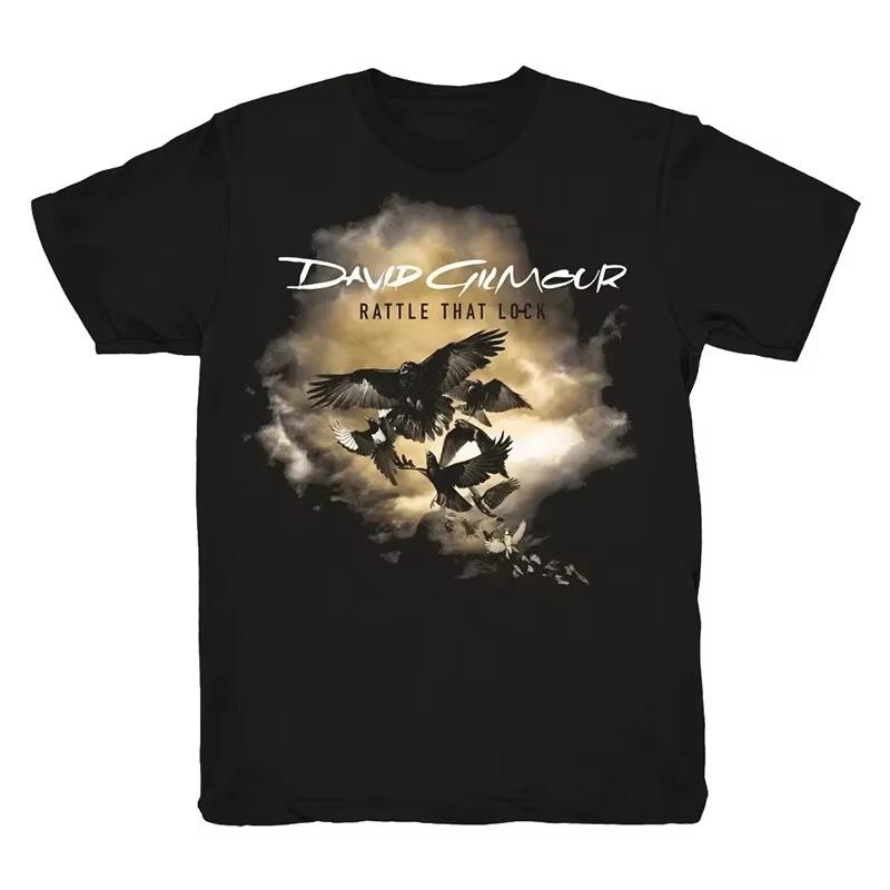 Men and women Harajuku streetwear hiphop fashion cotton top summer new Tshirt David Gilmour poster printed Tshirt