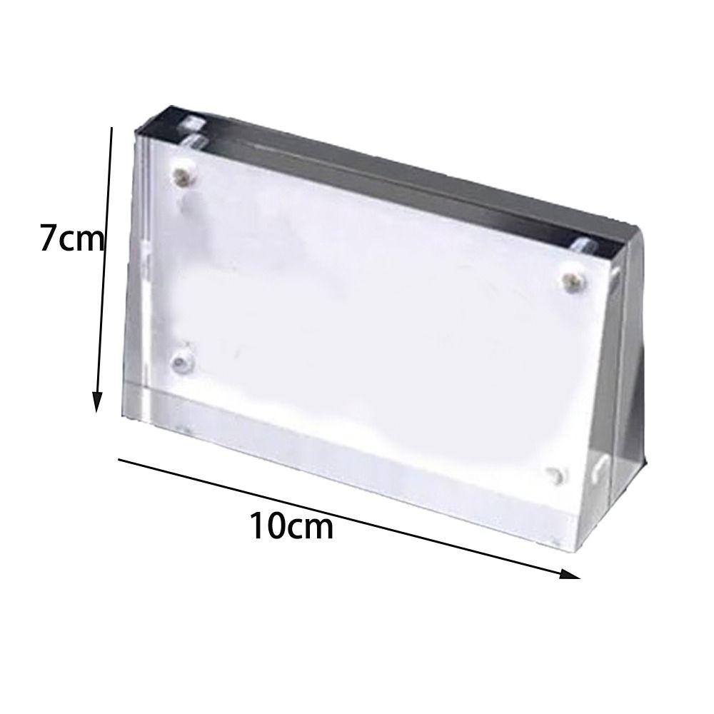 Acrylic Display Stand Clear Sign Holder Stylish Card Tags  Home Decor