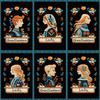 [Официальный импорт] Bohemian Stitch Lenormand Набор из 50 карт с мешочком на шнурке и карточками с японскими ключевыми словами