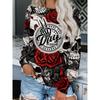2024 женская футболка с 3D-принтом, модный графический дизайн, длинный рукав, повседневная уличная мода, круглый вырез, стандартный крой, весна и осень