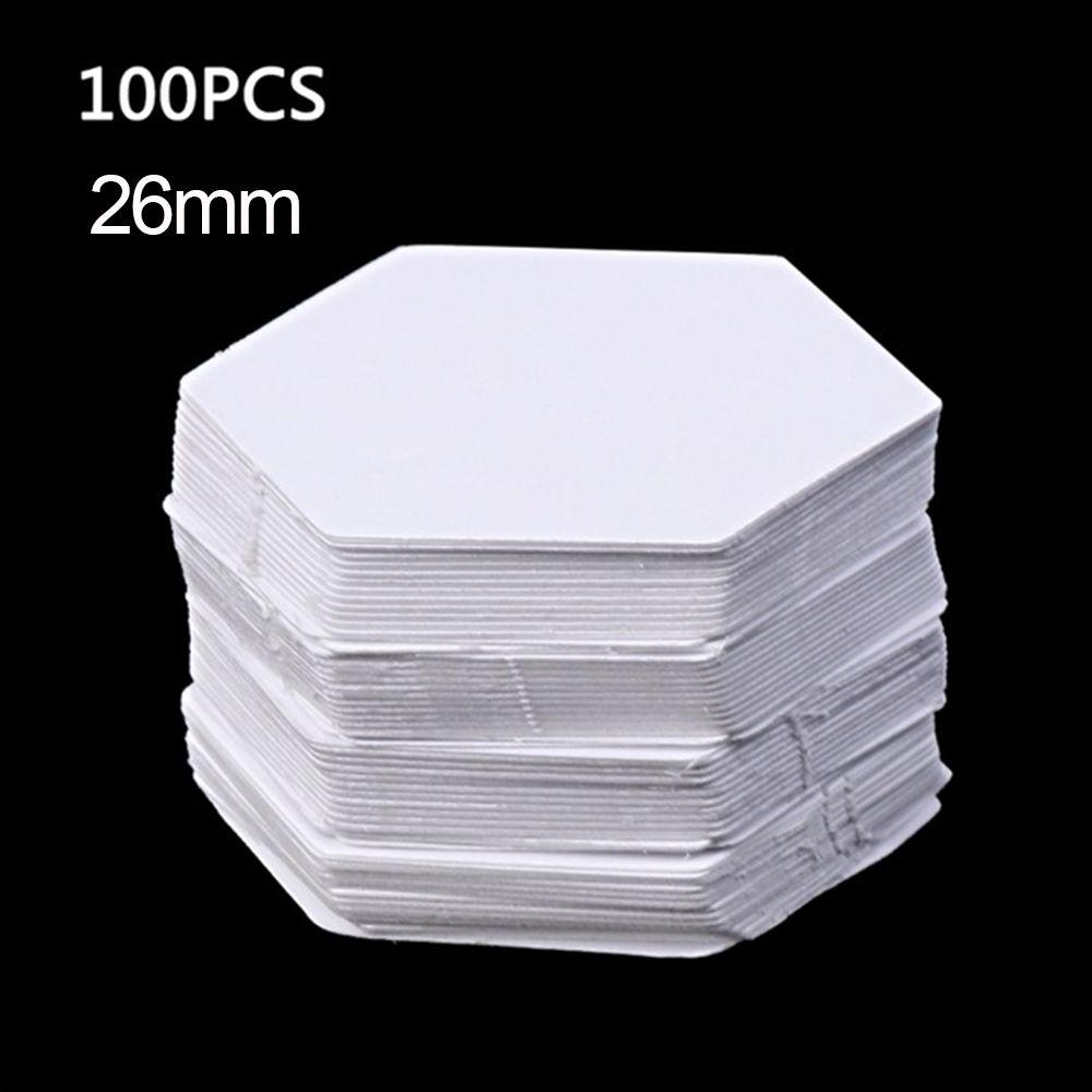 100PCS Sewing Accessories DIY Craft Hexagon Templates Patchwork Paper Garment Fabric Quilting