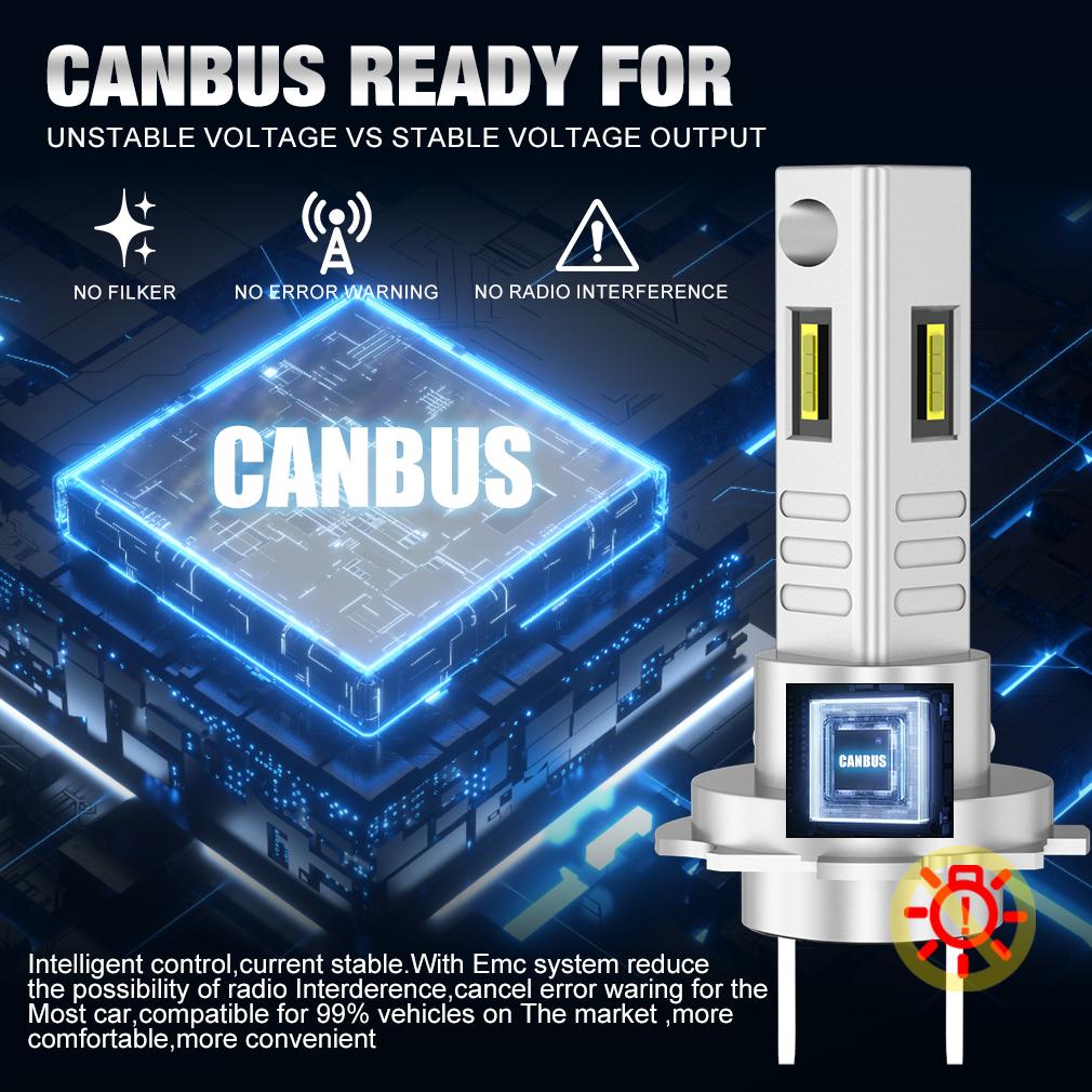 2 шт. 3-сторонние 20000LM H7 светодиодные автомобильные противотуманные фары Canbus мотоциклетные светодиодные фары для беспроводных CSP авто мини H7 мото фары авто противотуманные фары 6000K