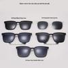 TJ2190 Unisex Three-in-One Magnetic Polarized Clip-on Sunglasses Set