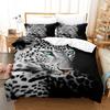 Animal Leopard Bedding Sets Quilt Bed Cover Comforter Duvet Cover Pillow Case 2-3 Pieces Sets Kids Adult Bedroom Decoration
