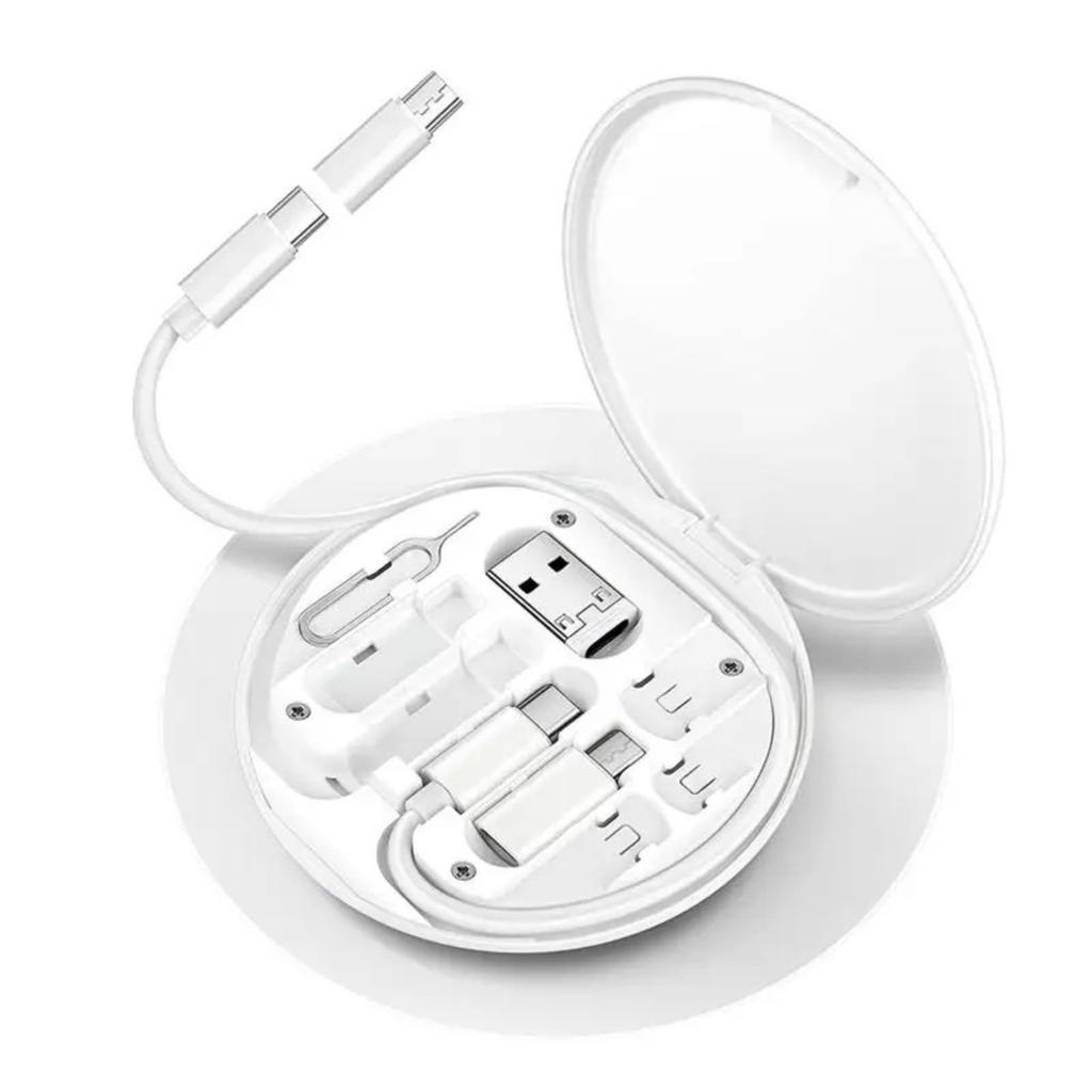 Кабель передачи данных «пять в одном» для трансграничных перевозок, многофункциональный дорожный бокс для хранения, кабель для зарядки мобильных телефонов