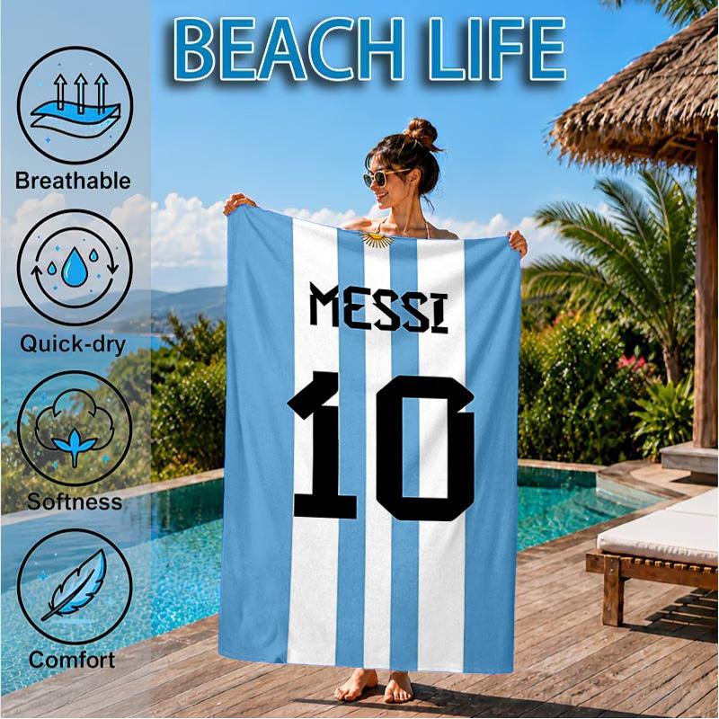 Number 10 Beach Towel, Quick-drying, Easy to Care for, Suitable for Both Fitness and Beach Vacations,Sports Essential