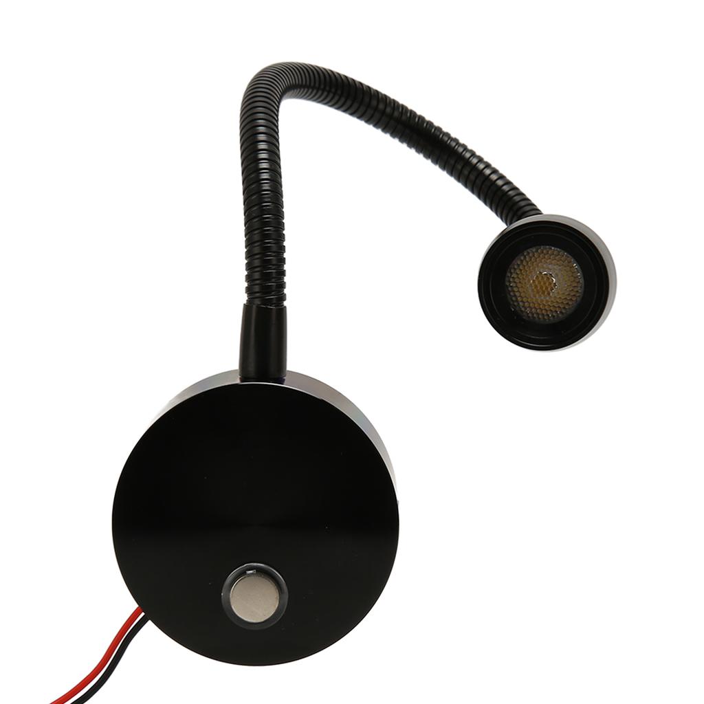 LED RV Gooseneck Bed Light with USB Port Type C Port Touch Control DC12?24V Soft Light RV Bedside