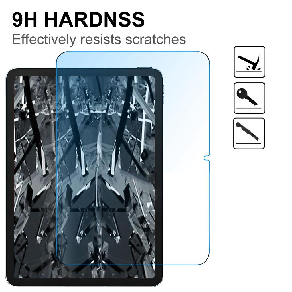 Защитная пленка для экрана с защитой от синего света для iPad (2025)/10.9 (2022) Закаленное стекло Полное покрытие Сверхпрозрачная пленка