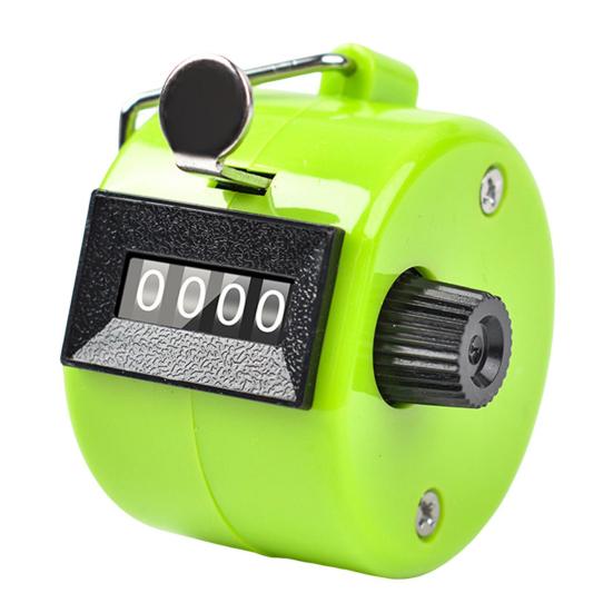 Ручной счетчик с 4-значным числом, счетчик-кликер для тренировок, вязания, рыбалки, гольфа, спортивных мероприятий, ручной механический счетчик шагов