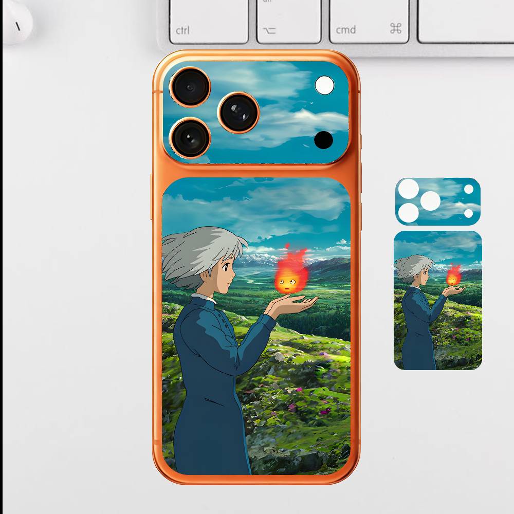 Аниме С-Софи Х-Хаул Для iPhone 17 Pro ProMax Задняя Защитная Декоративная Наклейка Задняя Крышка