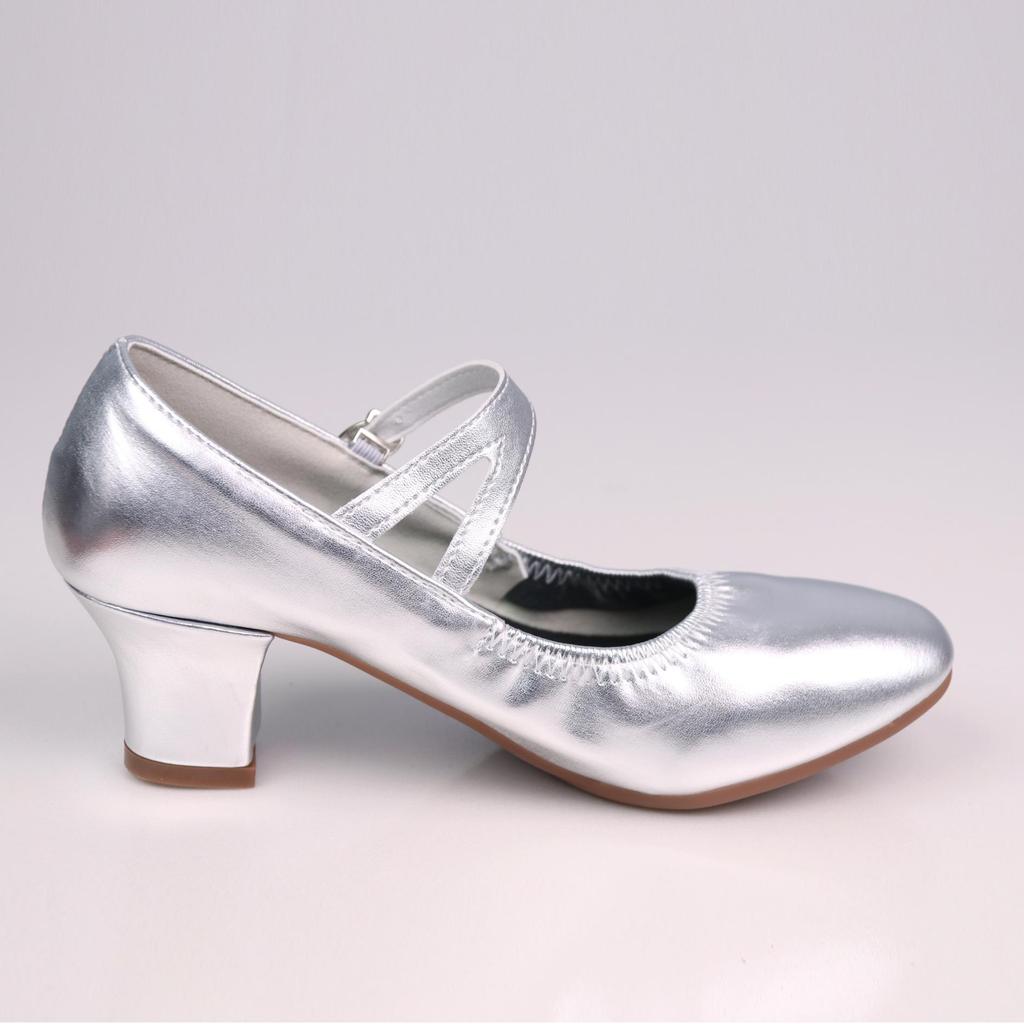 Teslyta Women's Mid-Heel Ballroom Dance Shoes - Breathable, Soft Sole, Lightweight