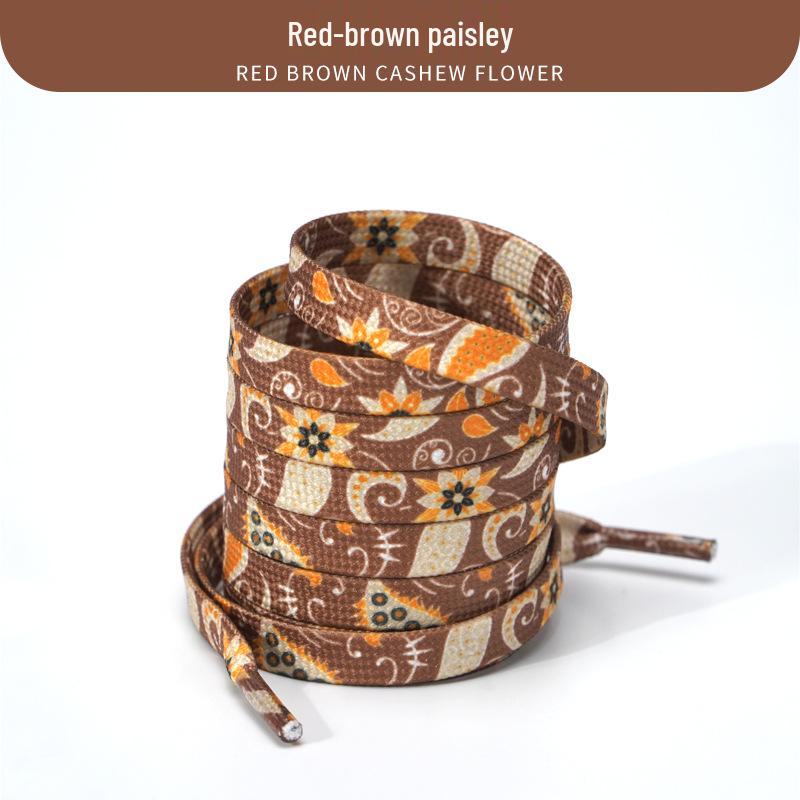 Cashew Flower Shoelaces for Air Force 1, Canvas Shoes, and Dunk Sneakers – Unisex