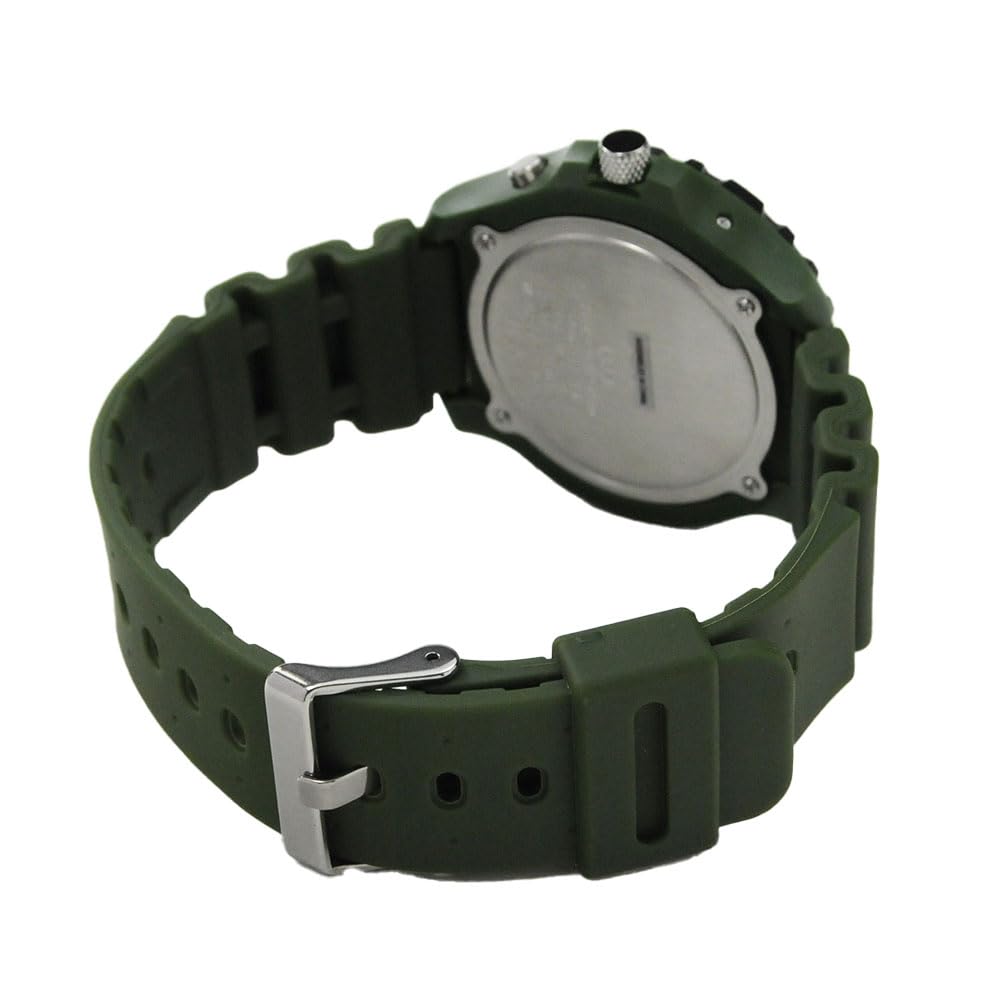 Citizen Analog Solar Date Urethane Q&Q Men's Watch, Radio-Controlled, Powered, Waterproof, Display, Band, Khaki, D02A-004VK