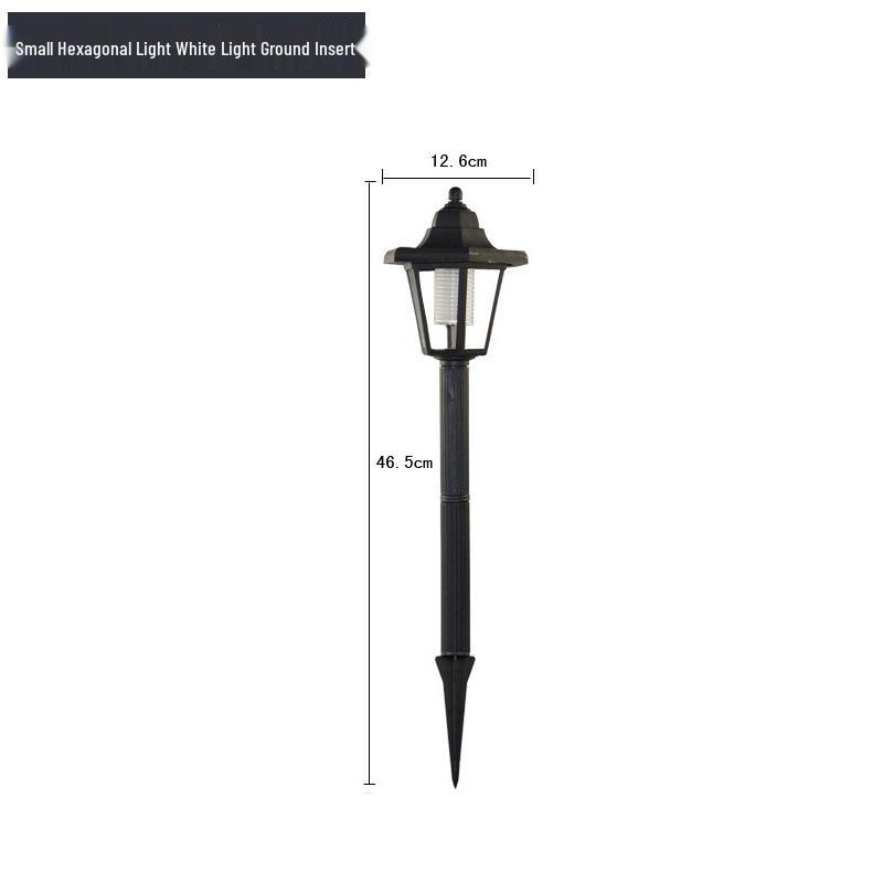 Шестигранный солнечный садовый газонный светильник и настенный фонарь