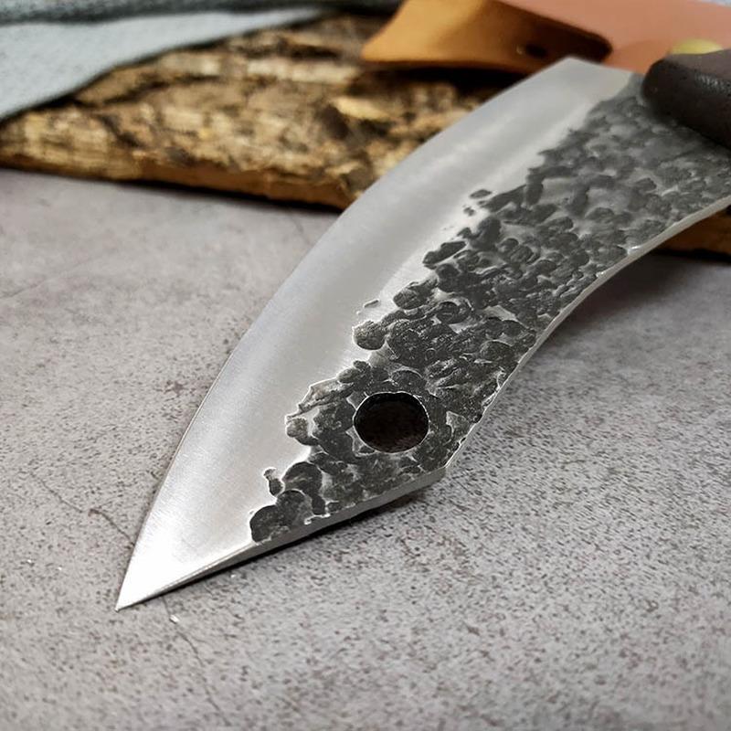 Кухонный нож для обвалки Тесак для мяса Нож для разделки шеф-повара Маленький ятаган Нож для мясника