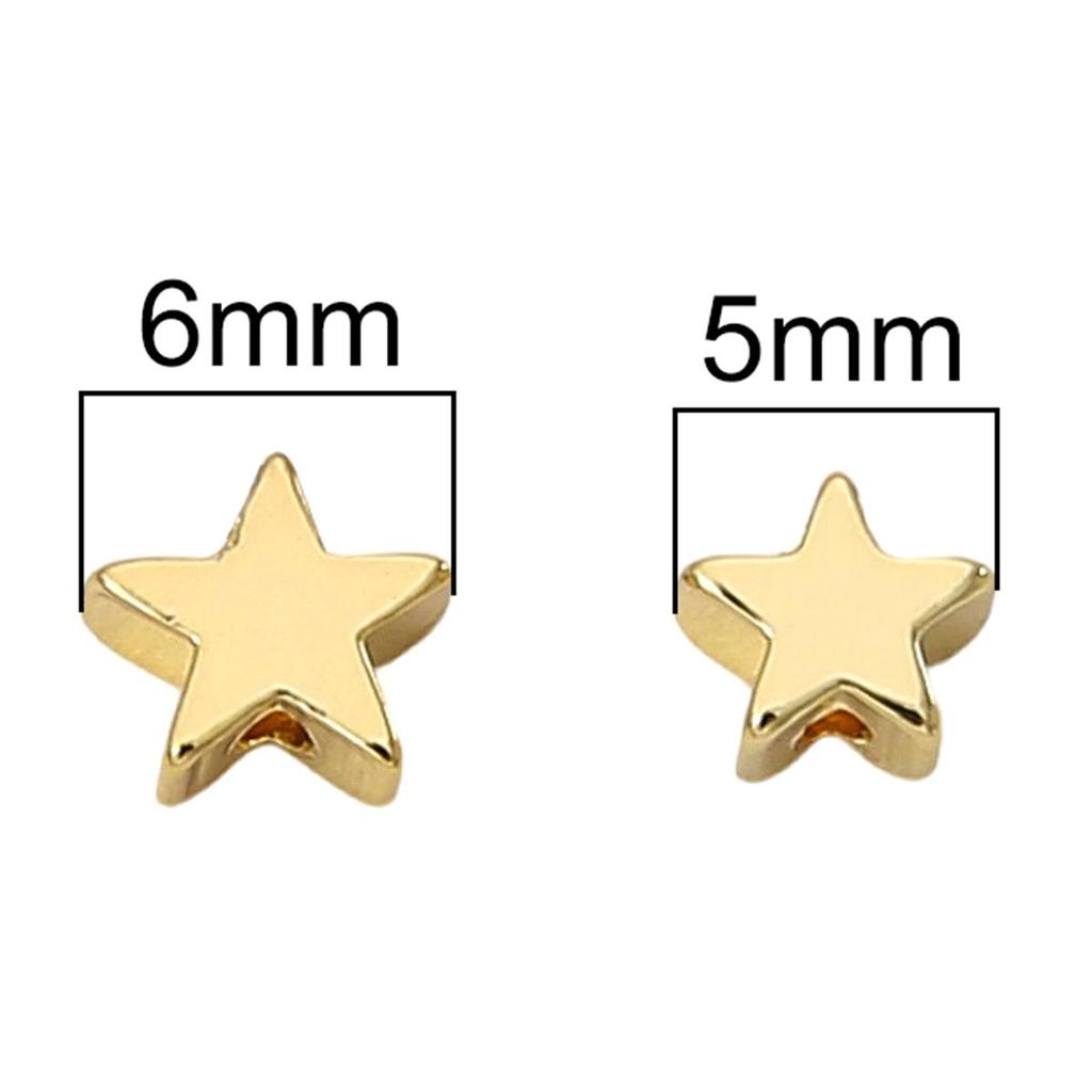 Copper Pentagram Separated Beads For DIY Jewelry Making Craft Accessories