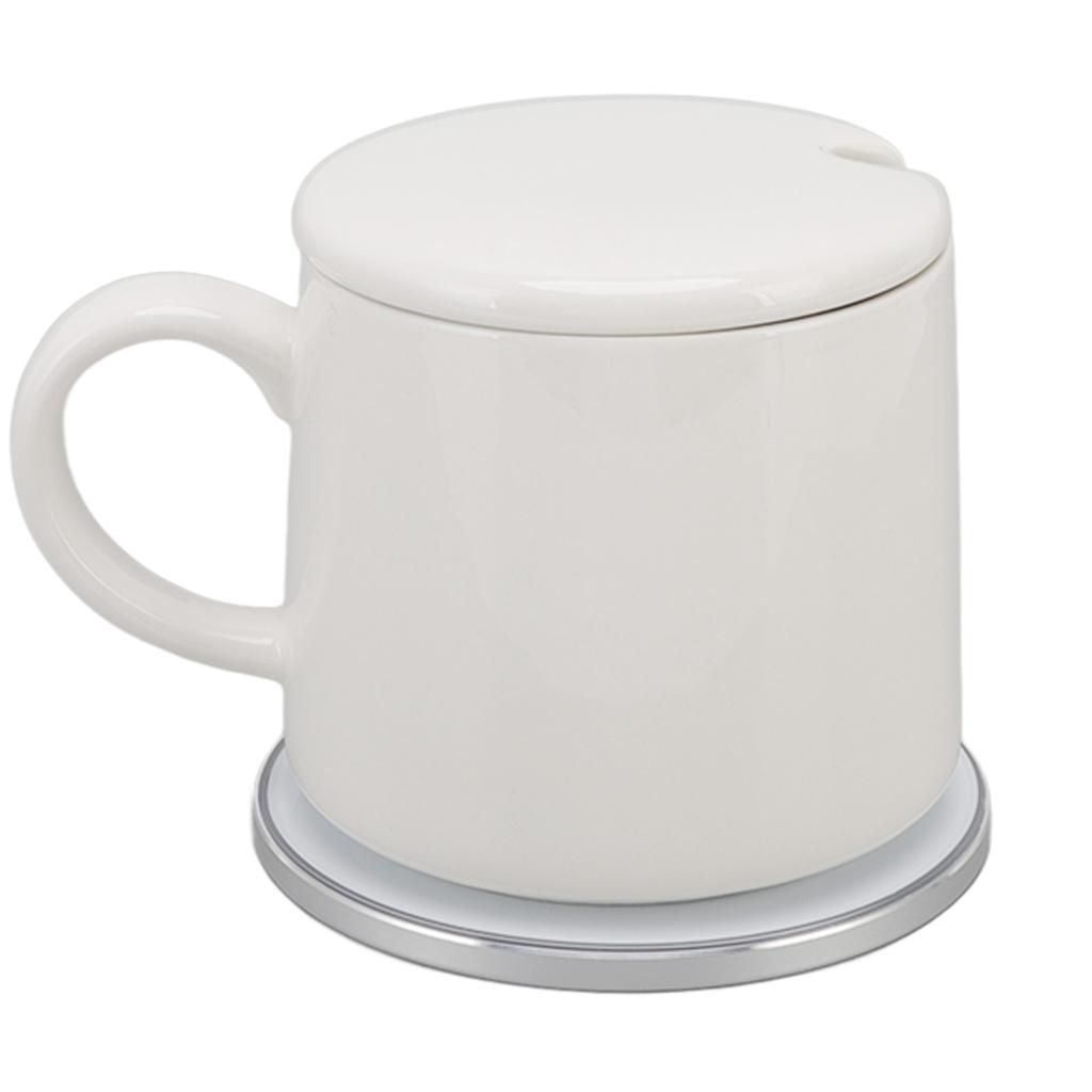 Desktop Coffee Warmer with Mug Set 50 Degrees C Constant Temperature USB Smart Cup Warmer with Wireless