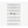 ABS Letters Numbers Emblem B4 B5 T4 T5 T6 T8 Trunk Lid Badge Decal Car Sticker for Volvo V60 Glossy Black Chrome